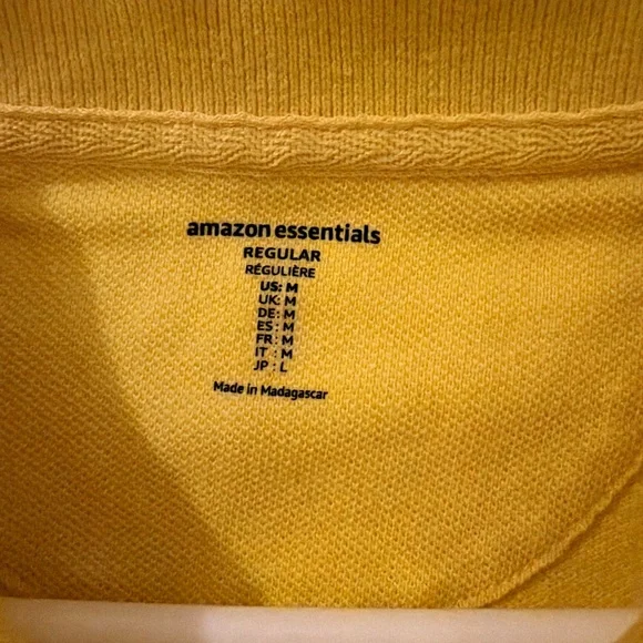 Amazon Essentials Sunny Yellow Polo Shirt - Picture 2 of 2